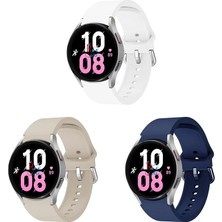 Redmud Teknoloji Samsung Galaxy Watch 5 Seri 40 mm 44MM Pro 45 mm Uyumlu 3lü Set Kordon Kavis Tasarımlı Kordon