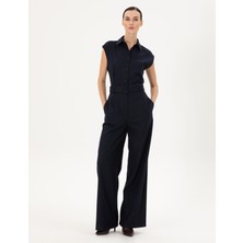 Pierre Cardin Kadın Lacivert Dokuma Tulum 50292301-VR033