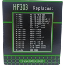 HF303 HF303 Yağ Filtresi [honda-Yamaha Kawasakı]