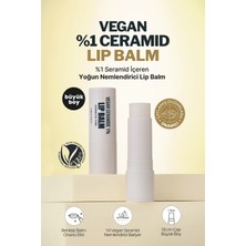 %1 Seramid Içeren Büyük Boy Yoğun Nemlendirici Dudak Balmı Derma Factory Vegan Ceramide Lip Balm