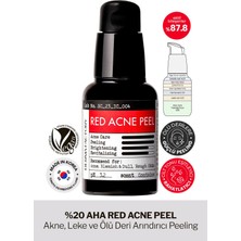 %20 Aha Peeling Serum Yıkanan Form Akne, Leke ve Arındırıcı Derma Factory Red Acne Peel 30 ml