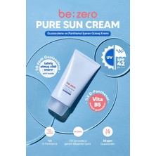 Hassas Ciltler Için Azulen ve Panthenol Içeren Güneş Kremi Derma Factory Be Zero Pure Sun Cream 80GR