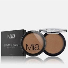 Mia Cosmetics Kompakt Bronzer  Summer Skın Bronzer  Bronz Bisküvi Toz  Mat  MIA-TR042