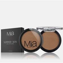 Mia Cosmetics Kompakt Bronzer  Summer Skın Bronzer  Bronz Bisküvi Toz  Mat  MIA-TR042