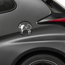 Öpüşen Çoçuk Sticker - Yakıt Deposu Sticker - Oto Sticker - Araba Sticker - Araç Sticker