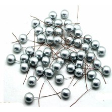Yılbaşı Ağacı Süsleri Telli Top Dekoratif Çam Ağaç Süsü Gümüş 12 mm