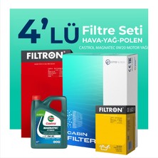 Filtron Suzuki Vitara 1.6 Filtre Bakım Seti Castrol Motor Yağlı (2015-2021) 4 Lü