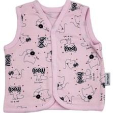 Nurcan Bebe Empirme Desenli Yelek