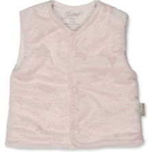 Nurcan Bebe Kız Bebek Pembe Yıldızlı Yelek