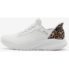 Skechers Bobs Squad Chaos - Seize The Hour Kadın Beyaz Spor Ayakkabı 117499 Wht