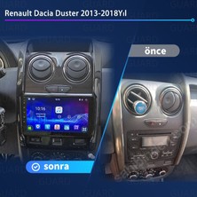 Victor Renault DUSTER（2013-2018 Yıl）android Sürüm 13 Kablosuz Carplay  Navigasyon Multimedya 9 Inç Ekran 1G Ram + 16GB Hafıza Çerçeveli ve arka görüş kameralı