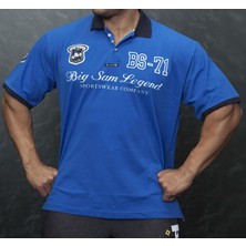 Polo Yaka Mavi Tişört 2836