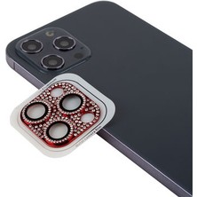 İ She iPhone 11 Pro Max İçin Taş Detaylı Cl-08 Kamera Lens Koruyucu