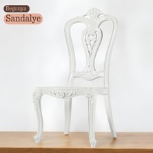 Badem10 Begonya Sert Plastik Ahşap Koltuk Bahçe Balkon Mutfak Yemek Masası Sandalyesi