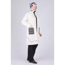 Ottoman Wear Büyük Beden Örme Kaşe Kap Bej OTW25108