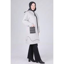 Ottoman Wear Büyük Beden Örme Kaşe Kap Gri OTW25108