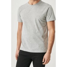 Cnt Erkek Slim Fit Bisiklet Yaka Pamuk Kısa Kollu Tişört