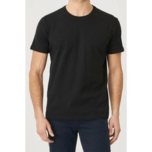 Cnt Erkek Slim Fit Bisiklet Yaka Pamuk Kısa Kollu Tişört