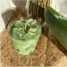 Loş Dükkan Buzlu Mum Matcha Latte Mum Kokulu Bardak Mum