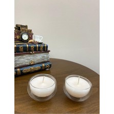 Loş Dükkan Çift Çidarlı Mini  Şık Kase Mum