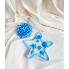 Loş Dükkan Deniz Yıldızı Dekoratif Tabaklı Kokulu Konsept Mum