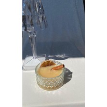 Loş Dükkan Portakal ve Tarçınlı  Doğal ve Vegan Ritüel Kokulu Kristal Cam Kase Mum
