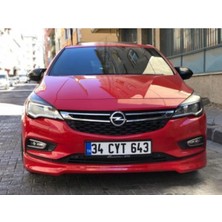 Nidage Opel Astra K Uyumlu Ön Ek Boyasız Plastik Astra K Ön-Bodykit-Karlık-Ek-Lip