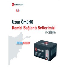 EMIRPLAST Kombi Montaj Alt Bağlantı Seti DİRSEKLİ Pp 8`li
