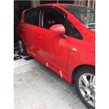 Nidage Opel Corsa D 2006-2014 Boyasız Plastik Marşpiyel Takımı