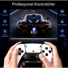 Qasul 4K Full Hd Gamepad Kablosuz HDMI Android Tv Uyumlu Taşınabilir Atari Gamebox Konsol Oyunları