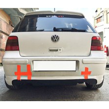 Nidage Volkswagen Golf 4 1997-2004 Uyumlu Boyasız Plastik Arka Tampon Eki