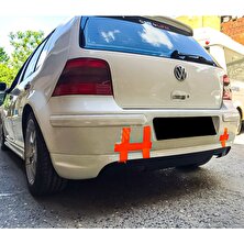 Nidage Volkswagen Golf 4 1997-2004 Uyumlu Boyasız Plastik Arka Tampon Eki