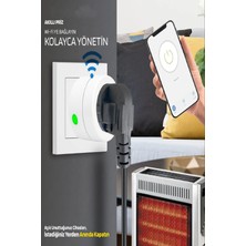 Ecuy Akıllı Priz Uzaktan Kontrol Wifi, Anlık Enerji Tüketim Takip, Zamanlayıcı  Tuya Destekli Priz 10 A