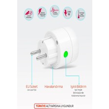 Ecuy Akıllı Priz Uzaktan Kontrol Wifi, Anlık Enerji Tüketim Takip, Zamanlayıcı  Tuya Destekli Priz 10 A