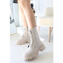 Neole Bej Cilt Bağcıklı Bot