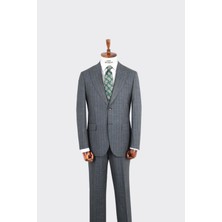 Kadir Büyükkaya Kırlangıç Yaka Iki Düğmeli Erkek Takım ELBISE-KAX1370S