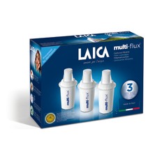 LAICA Fridge Mavi - Filtreli Su Arıtmalı Sürahi - 2.25 Lt + Laica Multi-Flux 3'lü Yedek Filtre