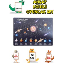 Hediyelen 4 Lü Set Ahşap Eğitici Öğretici Oyuncak Puzzle Yapboz Söktak +2 Yaş Harfler-Sayılar