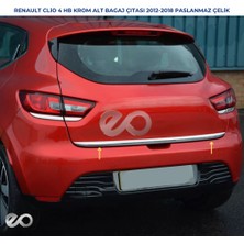 Ebal Oto Renault Clio 4 Hb Krom Bagaj Alt Çıtası 2012-2018 P. Çelik