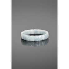 Safnaturel Akuamarin Doğal Taş Kaliteli  Bileklik