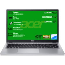 Acer Aspire 3 A315-510P I3-N305 8 GB 256 GB SSD 15.6” FHD W11 HOME NX.KDHEY.008