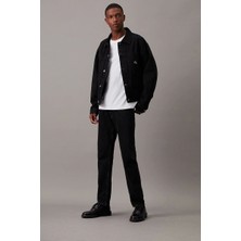 Calvin Klein Erkek Siyah Relaxed Denim Ceket
