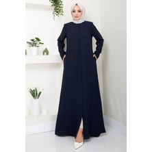 Sevgi Taşlı Ferace Lacivert HM2481