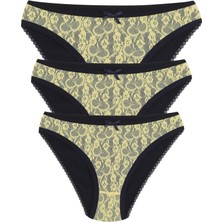 Akbeniz Pamuklu 3lü Külot Lacivert 40258