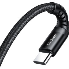 Mcdodo CA-5641 60W 3A Usb-C To Usb-C Şarj ve Data Kablosu Siyah - 1m