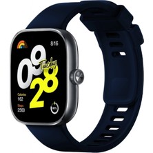 Mimtec Xiaomi Redmi Watch 4 Uyumlu Kordon Akıllı Saat Bileklik Kordonu Yumuşak Silikon Kayış