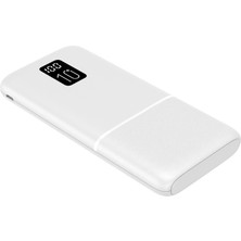 Logia Type-C / 2 USB / 3 Port Çıkış / Output 2.1A LED Ekranlı Slim 10000MAH Powerbank