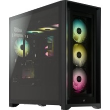 Corsaır Icue 5000X Rgb Temperli Cam Mid Tower Smart Kasa, Siyah (CC-9011212-WW)