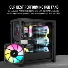 Corsaır Icue 5000D Rgb Aırflow Mid-Tower Case, Siyah (CC-9011242-WW)