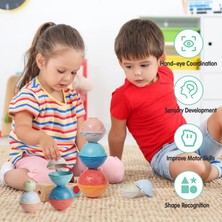 Learning Fun Kombinasyon Seti Istifleme Oyuncağı Denge Kulesi Banyo Oyuncağı 6AY+ Oyuncak